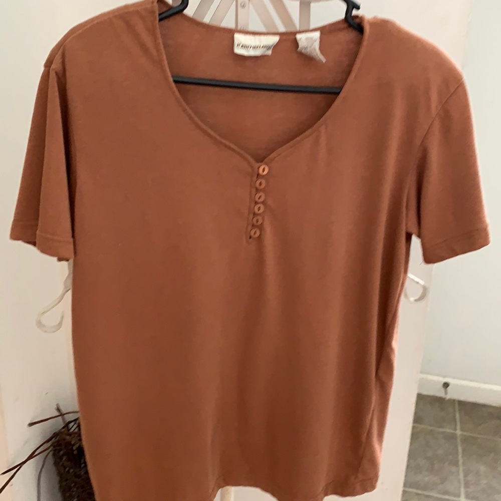 Tan/brown Medium Kathy Ireland Blouse